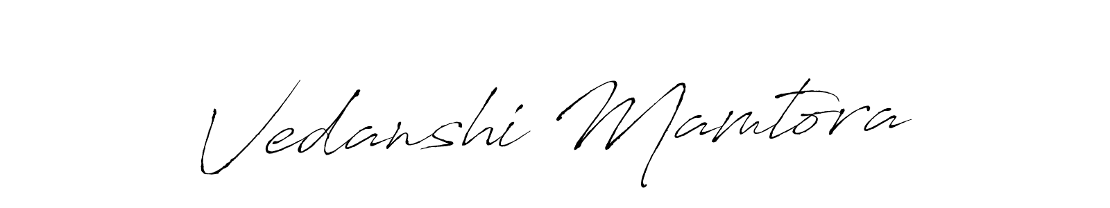 You can use this online signature creator to create a handwritten signature for the name Vedanshi Mamtora. This is the best online autograph maker. Vedanshi Mamtora signature style 6 images and pictures png