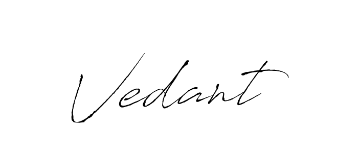 Design your own signature with our free online signature maker. With this signature software, you can create a handwritten (Antro_Vectra) signature for name Vedant . Vedant  signature style 6 images and pictures png