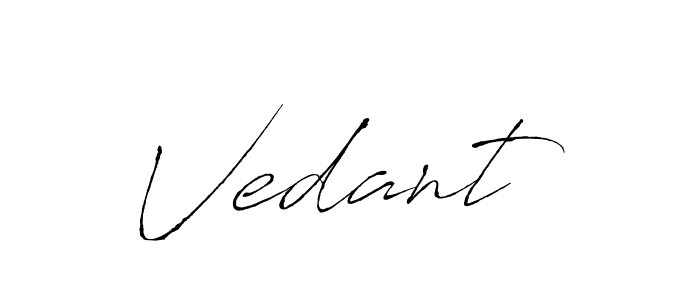 Use a signature maker to create a handwritten signature online. With this signature software, you can design (Antro_Vectra) your own signature for name Vedant . Vedant  signature style 6 images and pictures png