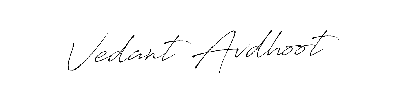 It looks lik you need a new signature style for name Vedant Avdhoot. Design unique handwritten (Antro_Vectra) signature with our free signature maker in just a few clicks. Vedant Avdhoot signature style 6 images and pictures png