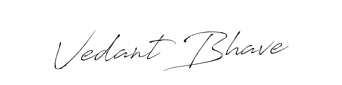 The best way (Antro_Vectra) to make a short signature is to pick only two or three words in your name. The name Vedant Bhave include a total of six letters. For converting this name. Vedant Bhave signature style 6 images and pictures png