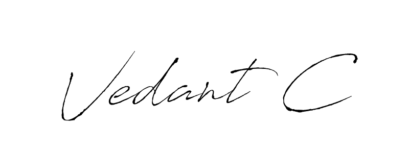 The best way (Antro_Vectra) to make a short signature is to pick only two or three words in your name. The name Vedant C include a total of six letters. For converting this name. Vedant C signature style 6 images and pictures png