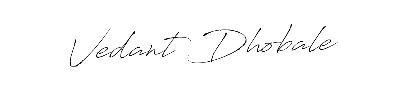 Create a beautiful signature design for name Vedant Dhobale. With this signature (Antro_Vectra) fonts, you can make a handwritten signature for free. Vedant Dhobale signature style 6 images and pictures png
