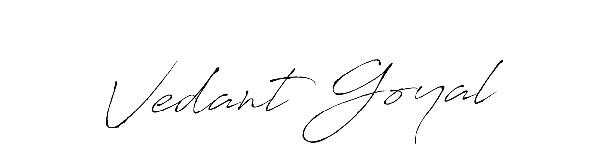 Use a signature maker to create a handwritten signature online. With this signature software, you can design (Antro_Vectra) your own signature for name Vedant Goyal. Vedant Goyal signature style 6 images and pictures png