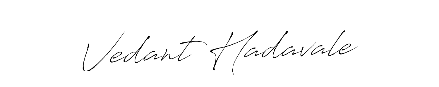 You should practise on your own different ways (Antro_Vectra) to write your name (Vedant Hadavale) in signature. don't let someone else do it for you. Vedant Hadavale signature style 6 images and pictures png