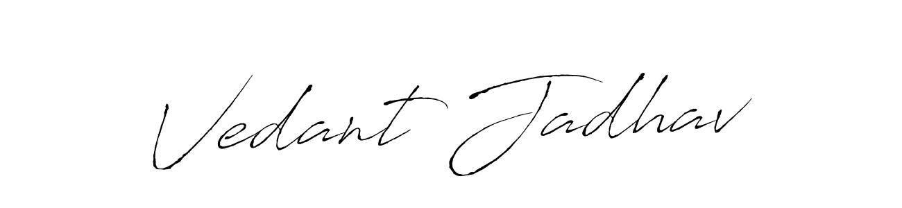 Make a beautiful signature design for name Vedant Jadhav. Use this online signature maker to create a handwritten signature for free. Vedant Jadhav signature style 6 images and pictures png