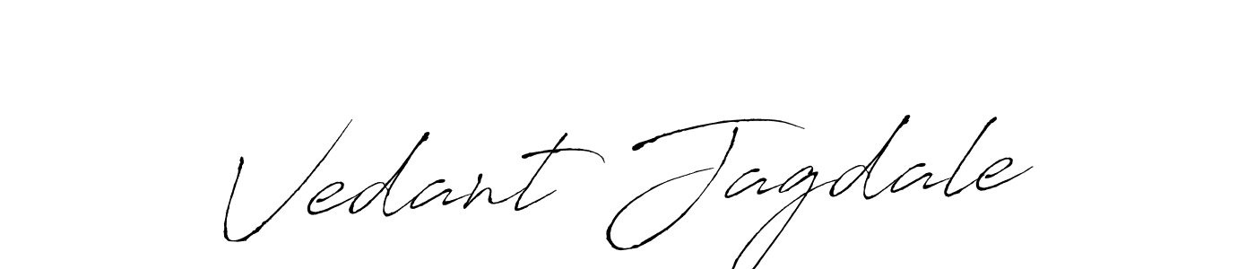 Design your own signature with our free online signature maker. With this signature software, you can create a handwritten (Antro_Vectra) signature for name Vedant Jagdale. Vedant Jagdale signature style 6 images and pictures png