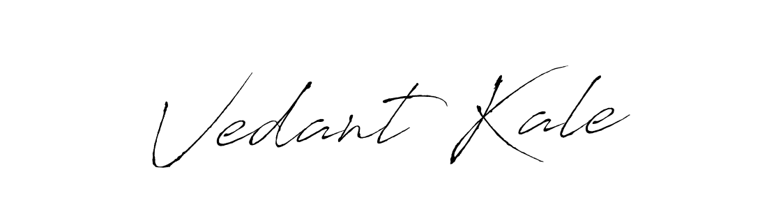 Design your own signature with our free online signature maker. With this signature software, you can create a handwritten (Antro_Vectra) signature for name Vedant Kale. Vedant Kale signature style 6 images and pictures png
