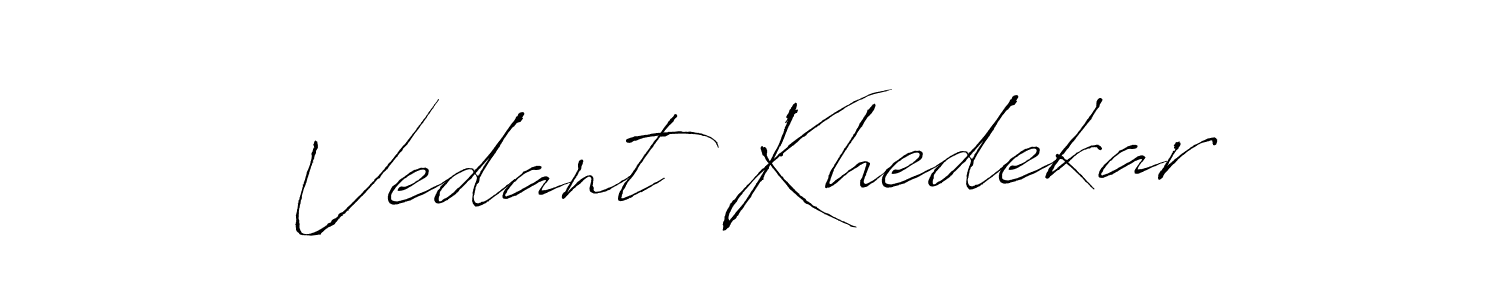 Make a beautiful signature design for name Vedant Khedekar. Use this online signature maker to create a handwritten signature for free. Vedant Khedekar signature style 6 images and pictures png