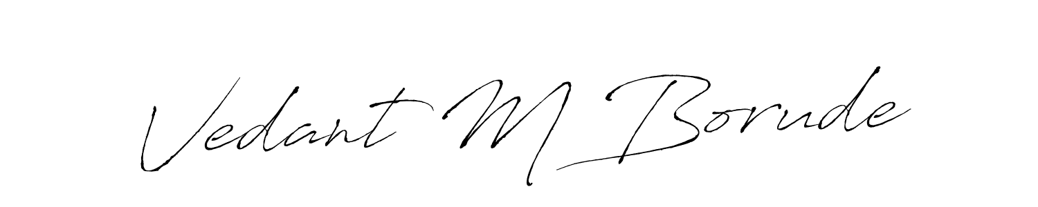 Best and Professional Signature Style for Vedant M Borude. Antro_Vectra Best Signature Style Collection. Vedant M Borude signature style 6 images and pictures png