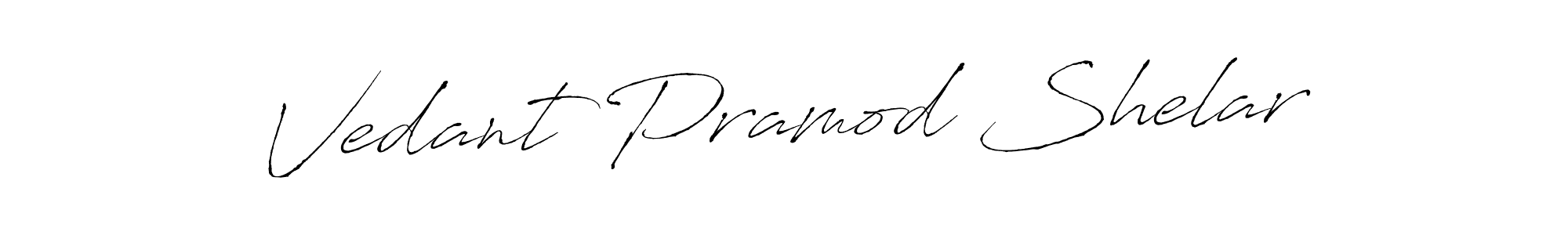Design your own signature with our free online signature maker. With this signature software, you can create a handwritten (Antro_Vectra) signature for name Vedant Pramod Shelar. Vedant Pramod Shelar signature style 6 images and pictures png