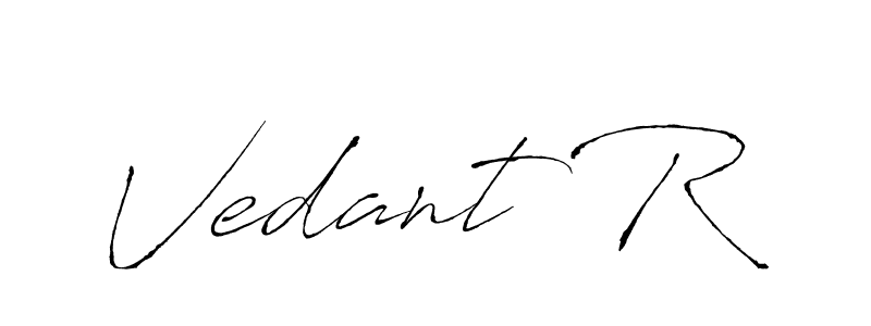 This is the best signature style for the Vedant R name. Also you like these signature font (Antro_Vectra). Mix name signature. Vedant R signature style 6 images and pictures png