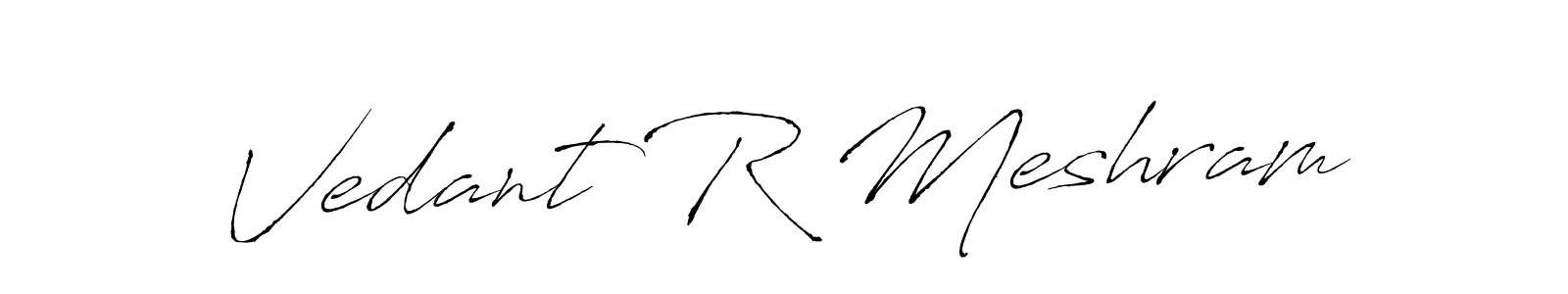 Also we have Vedant R Meshram name is the best signature style. Create professional handwritten signature collection using Antro_Vectra autograph style. Vedant R Meshram signature style 6 images and pictures png