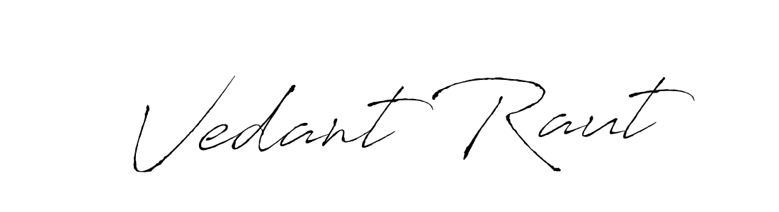 Design your own signature with our free online signature maker. With this signature software, you can create a handwritten (Antro_Vectra) signature for name Vedant Raut. Vedant Raut signature style 6 images and pictures png
