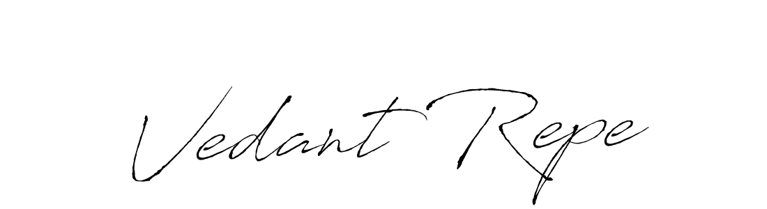 How to make Vedant Repe name signature. Use Antro_Vectra style for creating short signs online. This is the latest handwritten sign. Vedant Repe signature style 6 images and pictures png