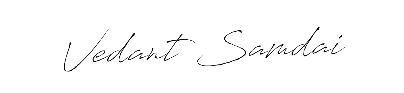Make a beautiful signature design for name Vedant Samdai. Use this online signature maker to create a handwritten signature for free. Vedant Samdai signature style 6 images and pictures png