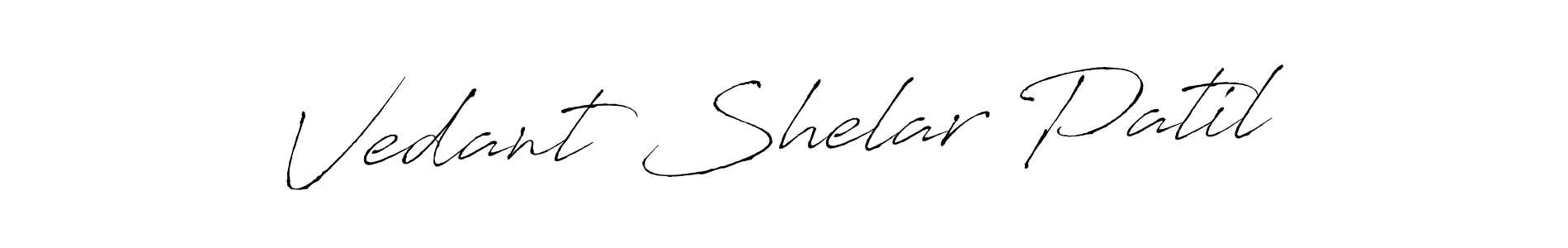 Make a beautiful signature design for name Vedant Shelar Patil. With this signature (Antro_Vectra) style, you can create a handwritten signature for free. Vedant Shelar Patil signature style 6 images and pictures png