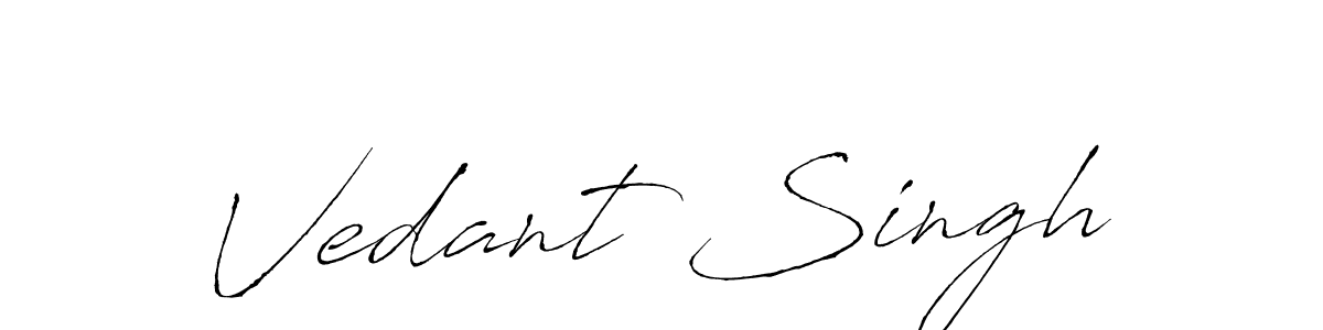 Vedant Singh stylish signature style. Best Handwritten Sign (Antro_Vectra) for my name. Handwritten Signature Collection Ideas for my name Vedant Singh. Vedant Singh signature style 6 images and pictures png
