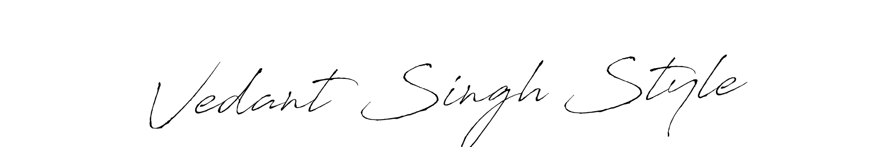 How to make Vedant Singh Style signature? Antro_Vectra is a professional autograph style. Create handwritten signature for Vedant Singh Style name. Vedant Singh Style signature style 6 images and pictures png