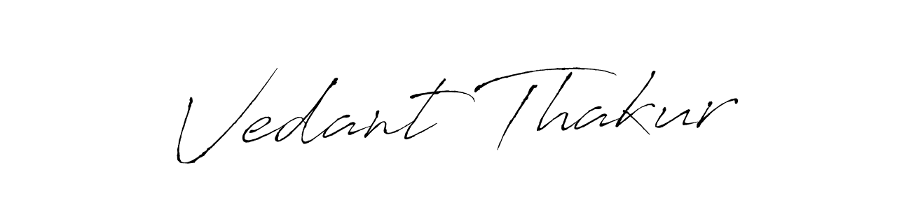 Use a signature maker to create a handwritten signature online. With this signature software, you can design (Antro_Vectra) your own signature for name Vedant Thakur. Vedant Thakur signature style 6 images and pictures png