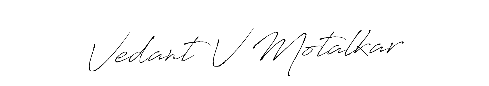 You can use this online signature creator to create a handwritten signature for the name Vedant V Motalkar. This is the best online autograph maker. Vedant V Motalkar signature style 6 images and pictures png