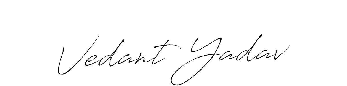 Create a beautiful signature design for name Vedant Yadav. With this signature (Antro_Vectra) fonts, you can make a handwritten signature for free. Vedant Yadav signature style 6 images and pictures png