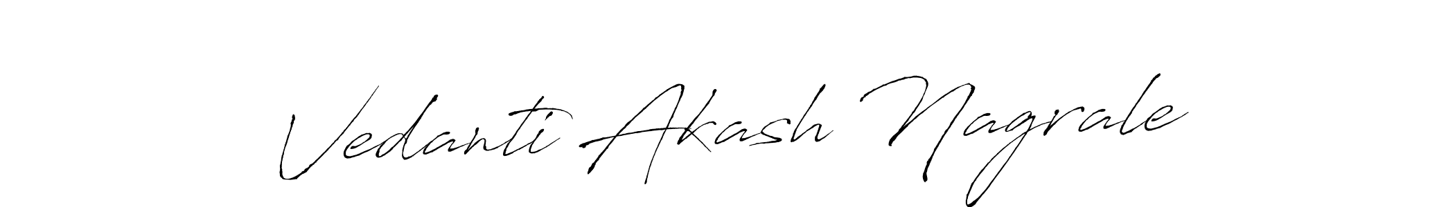 Use a signature maker to create a handwritten signature online. With this signature software, you can design (Antro_Vectra) your own signature for name Vedanti Akash Nagrale. Vedanti Akash Nagrale signature style 6 images and pictures png