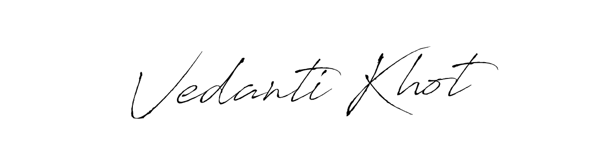 It looks lik you need a new signature style for name Vedanti Khot. Design unique handwritten (Antro_Vectra) signature with our free signature maker in just a few clicks. Vedanti Khot signature style 6 images and pictures png