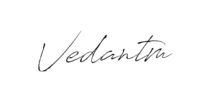 You should practise on your own different ways (Antro_Vectra) to write your name (Vedantm) in signature. don't let someone else do it for you. Vedantm signature style 6 images and pictures png