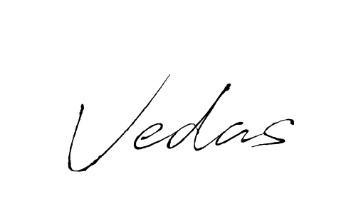 Make a beautiful signature design for name Vedas. With this signature (Antro_Vectra) style, you can create a handwritten signature for free. Vedas signature style 6 images and pictures png