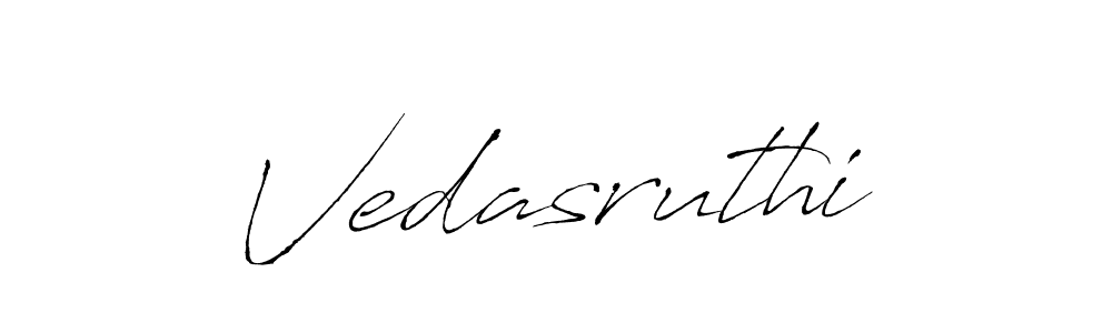 Make a beautiful signature design for name Vedasruthi. With this signature (Antro_Vectra) style, you can create a handwritten signature for free. Vedasruthi signature style 6 images and pictures png