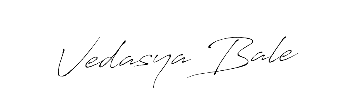 Design your own signature with our free online signature maker. With this signature software, you can create a handwritten (Antro_Vectra) signature for name Vedasya Bale. Vedasya Bale signature style 6 images and pictures png