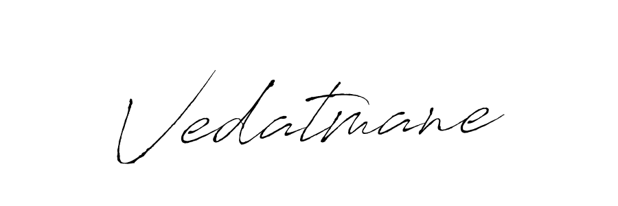 How to make Vedatmane signature? Antro_Vectra is a professional autograph style. Create handwritten signature for Vedatmane name. Vedatmane signature style 6 images and pictures png