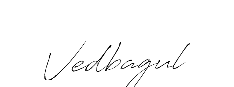 How to make Vedbagul name signature. Use Antro_Vectra style for creating short signs online. This is the latest handwritten sign. Vedbagul signature style 6 images and pictures png