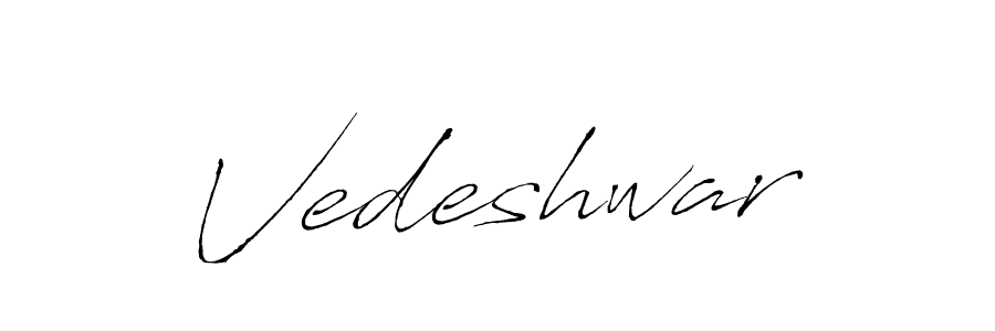 How to make Vedeshwar signature? Antro_Vectra is a professional autograph style. Create handwritten signature for Vedeshwar name. Vedeshwar signature style 6 images and pictures png