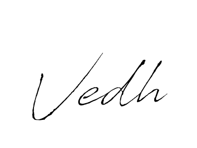Antro_Vectra is a professional signature style that is perfect for those who want to add a touch of class to their signature. It is also a great choice for those who want to make their signature more unique. Get Vedh name to fancy signature for free. Vedh signature style 6 images and pictures png