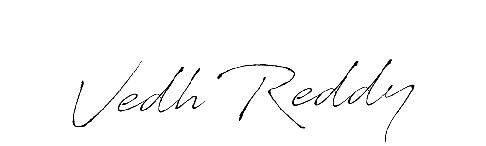 Vedh Reddy stylish signature style. Best Handwritten Sign (Antro_Vectra) for my name. Handwritten Signature Collection Ideas for my name Vedh Reddy. Vedh Reddy signature style 6 images and pictures png