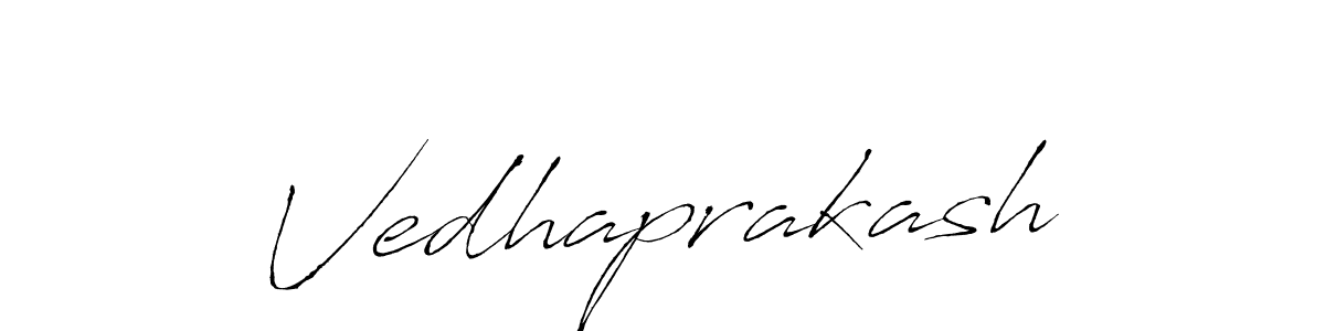 Design your own signature with our free online signature maker. With this signature software, you can create a handwritten (Antro_Vectra) signature for name Vedhaprakash. Vedhaprakash signature style 6 images and pictures png