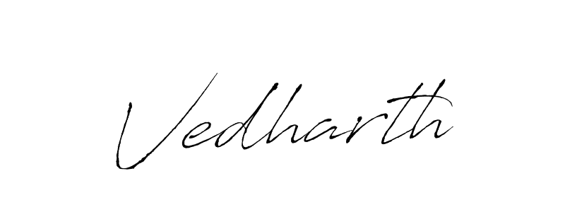 Make a beautiful signature design for name Vedharth. Use this online signature maker to create a handwritten signature for free. Vedharth signature style 6 images and pictures png