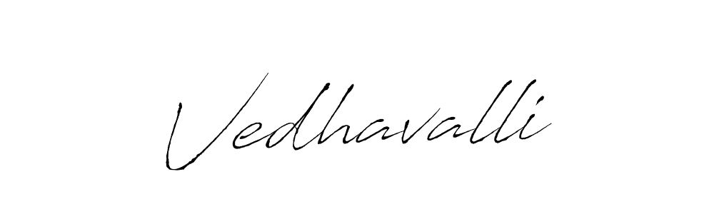 Design your own signature with our free online signature maker. With this signature software, you can create a handwritten (Antro_Vectra) signature for name Vedhavalli. Vedhavalli signature style 6 images and pictures png