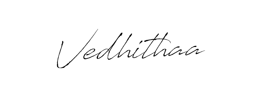 Vedhithaa stylish signature style. Best Handwritten Sign (Antro_Vectra) for my name. Handwritten Signature Collection Ideas for my name Vedhithaa. Vedhithaa signature style 6 images and pictures png