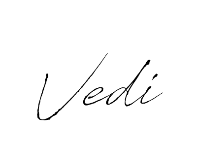 Create a beautiful signature design for name Vedi. With this signature (Antro_Vectra) fonts, you can make a handwritten signature for free. Vedi signature style 6 images and pictures png