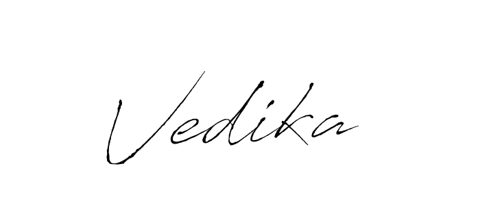 How to make Vedika  name signature. Use Antro_Vectra style for creating short signs online. This is the latest handwritten sign. Vedika  signature style 6 images and pictures png