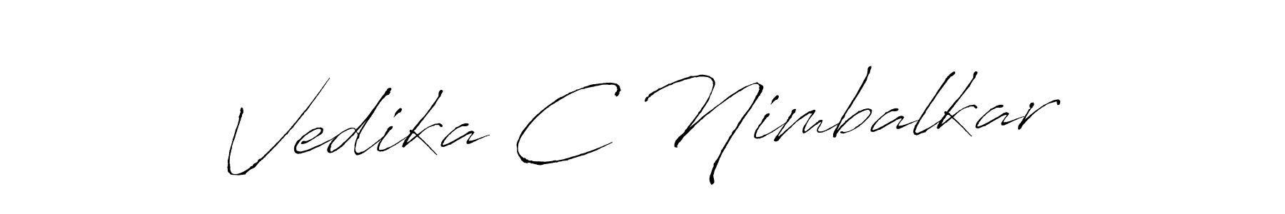 Make a beautiful signature design for name Vedika C Nimbalkar. Use this online signature maker to create a handwritten signature for free. Vedika C Nimbalkar signature style 6 images and pictures png