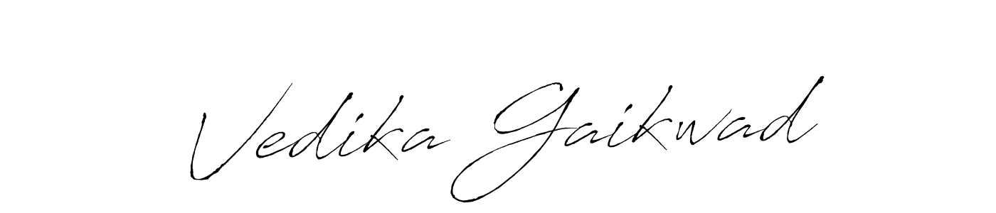 This is the best signature style for the Vedika Gaikwad name. Also you like these signature font (Antro_Vectra). Mix name signature. Vedika Gaikwad signature style 6 images and pictures png