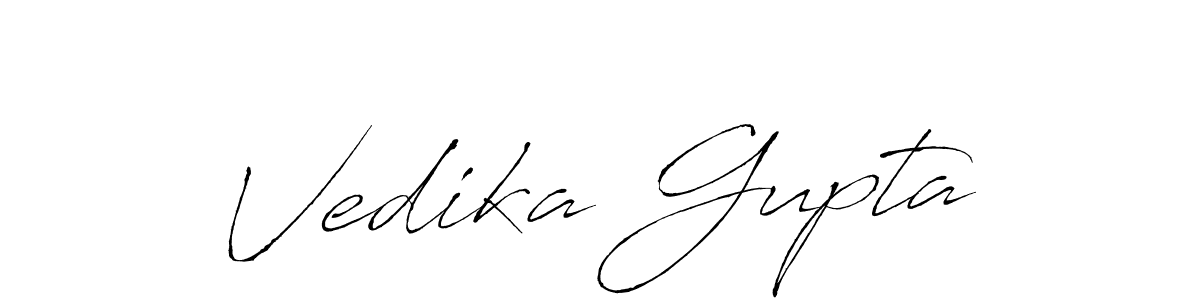 Make a beautiful signature design for name Vedika Gupta. With this signature (Antro_Vectra) style, you can create a handwritten signature for free. Vedika Gupta signature style 6 images and pictures png