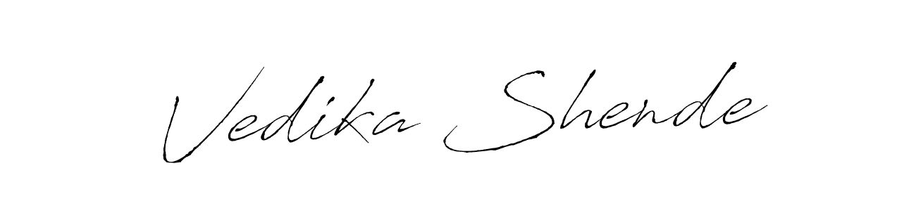 Antro_Vectra is a professional signature style that is perfect for those who want to add a touch of class to their signature. It is also a great choice for those who want to make their signature more unique. Get Vedika Shende name to fancy signature for free. Vedika Shende signature style 6 images and pictures png