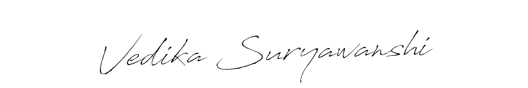 You should practise on your own different ways (Antro_Vectra) to write your name (Vedika Suryawanshi) in signature. don't let someone else do it for you. Vedika Suryawanshi signature style 6 images and pictures png