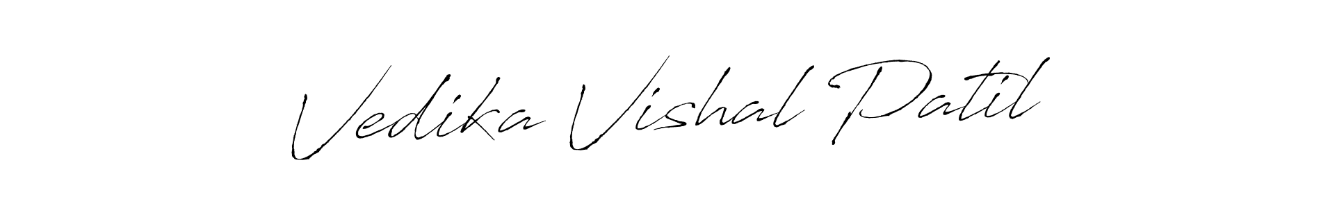 Also we have Vedika Vishal Patil name is the best signature style. Create professional handwritten signature collection using Antro_Vectra autograph style. Vedika Vishal Patil signature style 6 images and pictures png