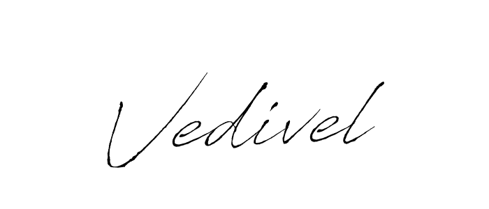 The best way (Antro_Vectra) to make a short signature is to pick only two or three words in your name. The name Vedivel include a total of six letters. For converting this name. Vedivel signature style 6 images and pictures png
